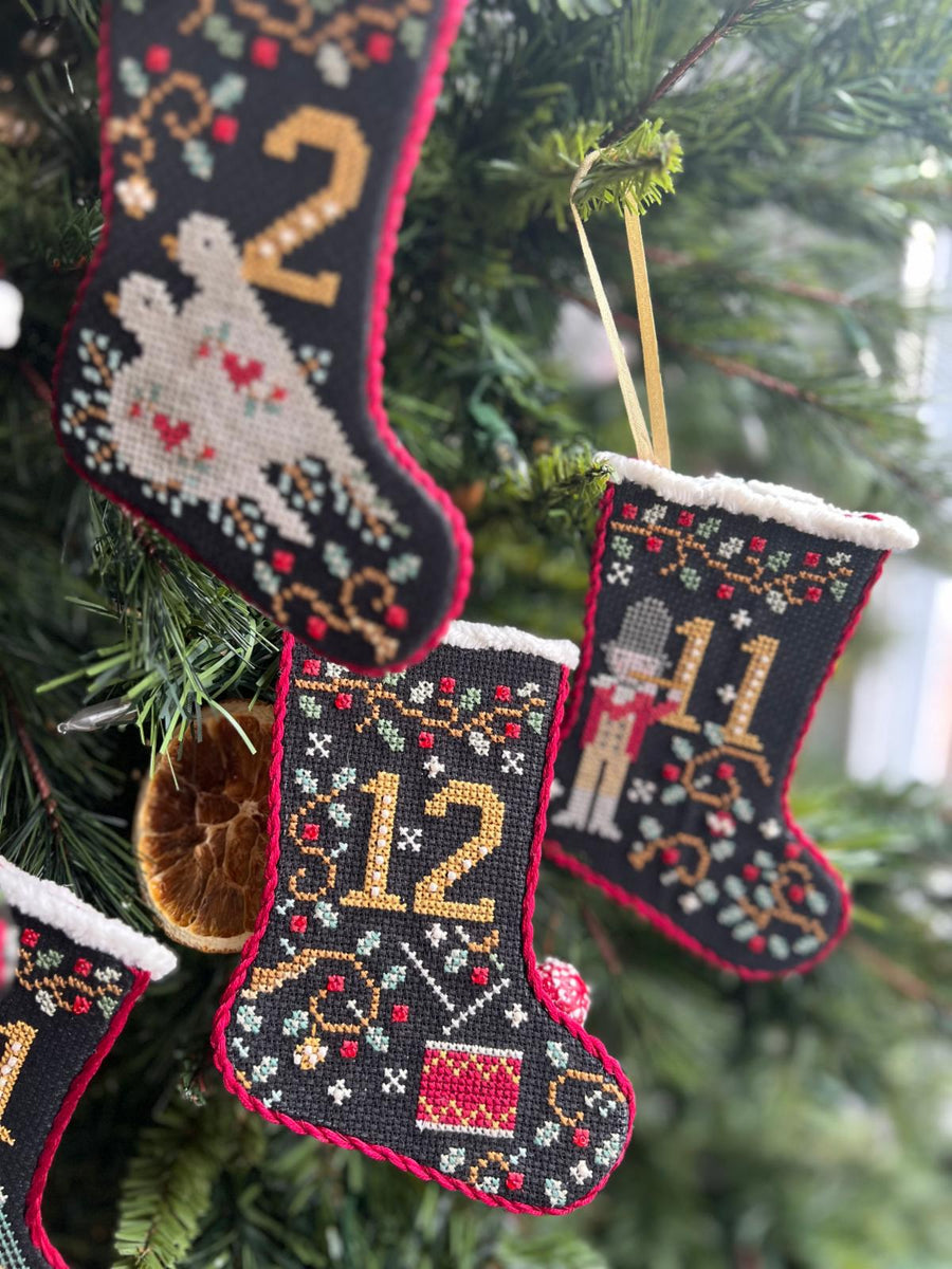 12 Days of Christmas Stockings Book by Annie Beez Folkart – Happy