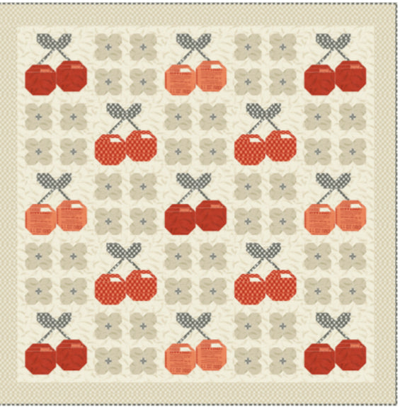 RESERVATION Farmstead Cherries Jubilee Quilt Kit by Stacy Iest Hsu