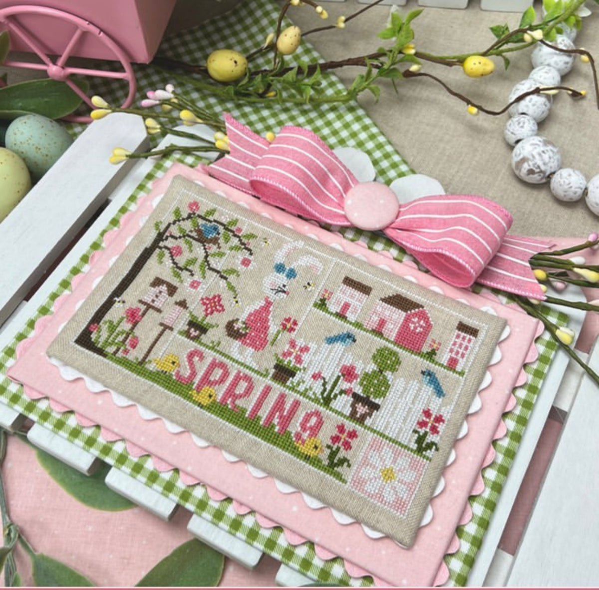 Seasonal Samplings Spring by Primrose Cottage Stitches Happy Little