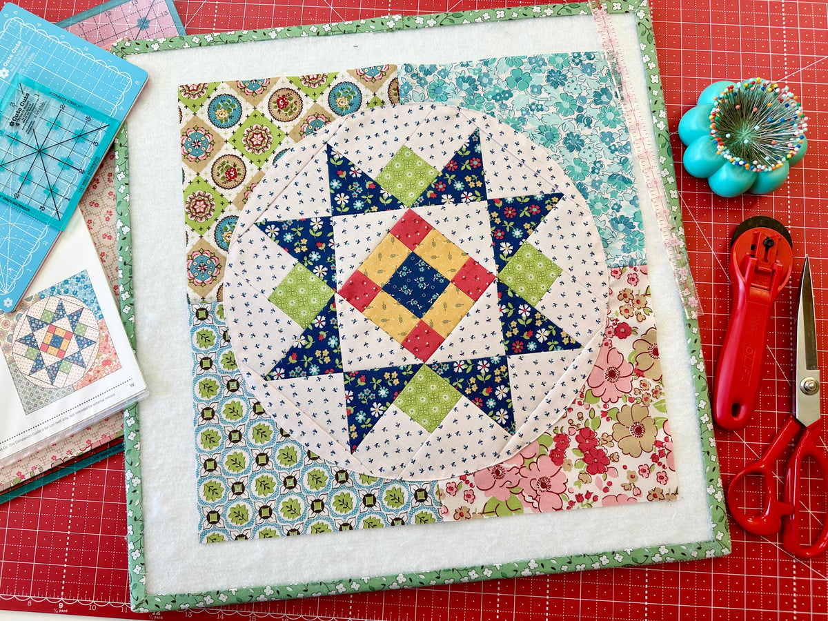 Mercantile Sampler Sew Along by Lori Holt - Patchwork Star Block and Q ...