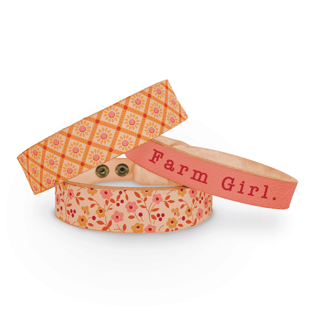 RESERVATION - Farmer's Daughter Leather Bracelets by Lori Holt