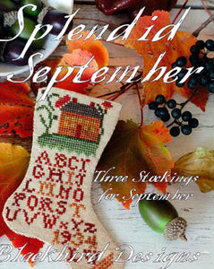 Monthly Stockings - Splendid September by Blackbird Designs