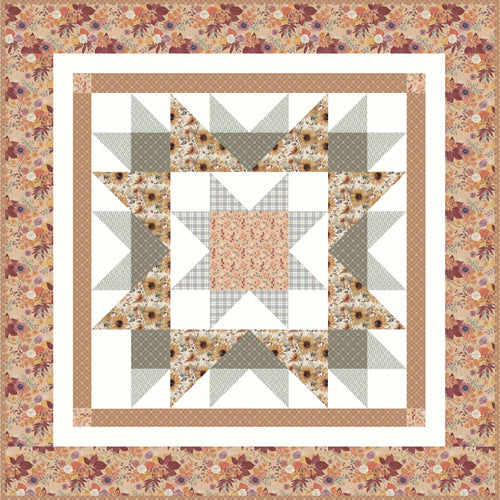 RESERVATION - Evening on the Prairie Evening Star Table Topper Boxed Quilt Kit by The RBD Designers