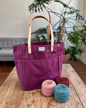 Load image into Gallery viewer, Knitting and Crochet Project Tote Bag - Various Colors by Artifact
