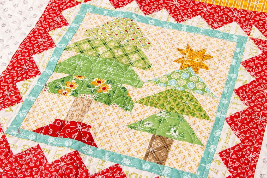 Home Town Holiday Quilt Seeds - No. 1 Christmas Tree Fabric Kit by Lori Holt