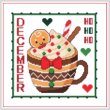 A Year of Mugs - December by Cross Stitch Wonders