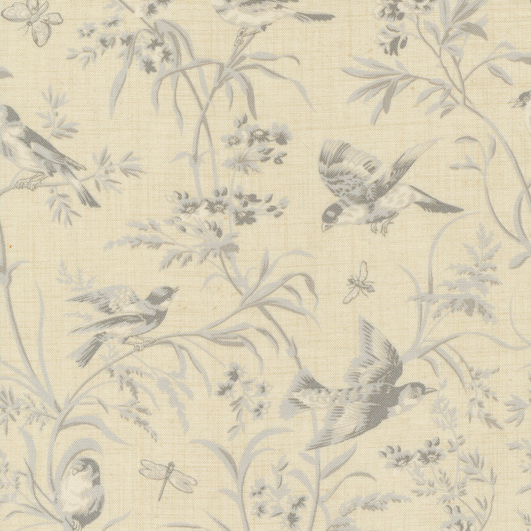 Antoinette - Florals Birds Butterflies Pearl Roche by French General