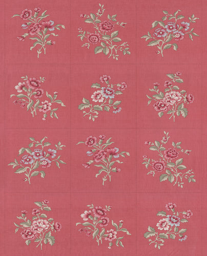 Antoinette - Panel Faded Red by French General