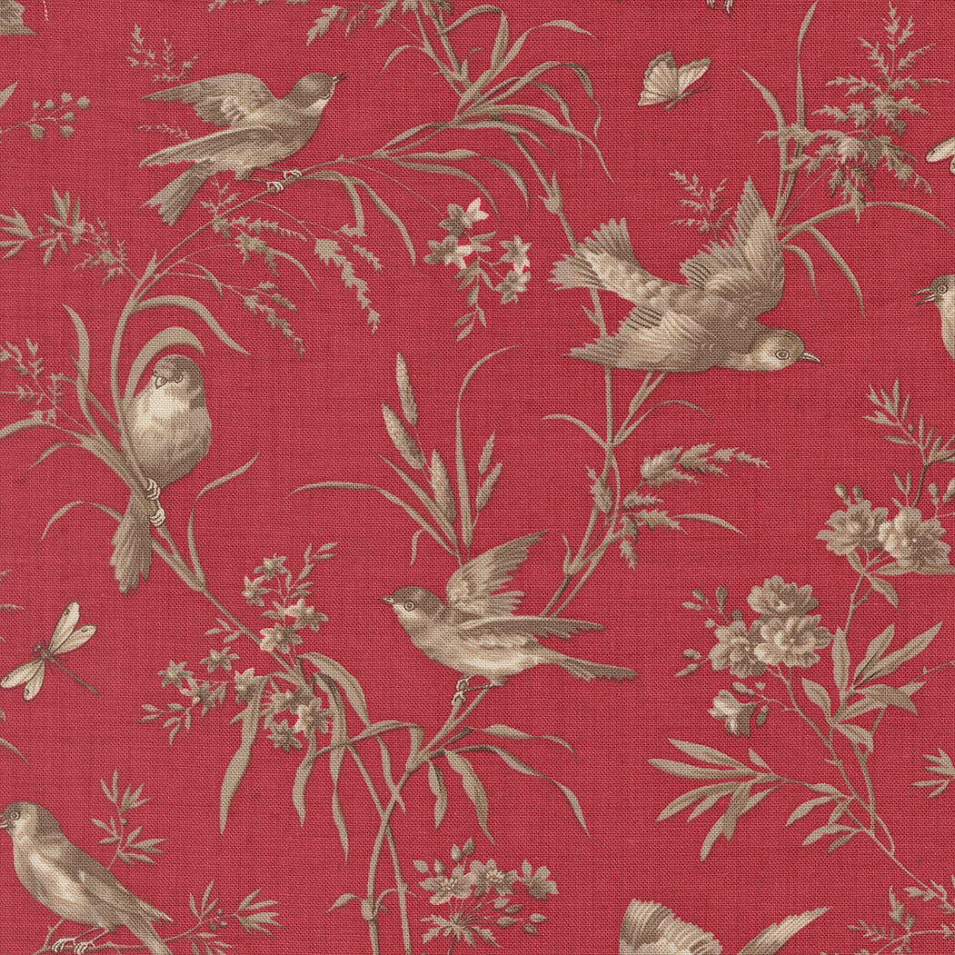 COMING SOON - Joie De Vivre Moineau Birds Rouge by French General