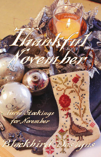 Monthly Stockings - Thankful November by Blackbird Designs
