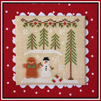 Gingerbread Village - Gingerbread Boy and Snowman #7 by Country Cottage Needleworks