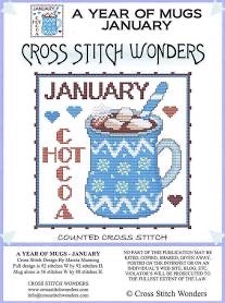 A Year of Mugs - January by Cross Stitch Wonders