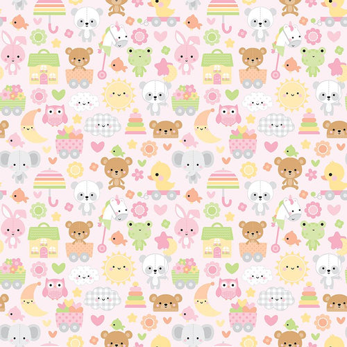 Bundle of Joy Main Pink by Doodlebug Design Inc.