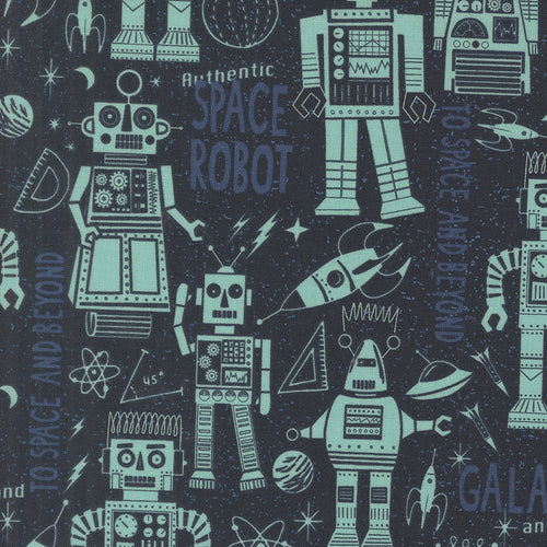 321 Blast Off Space Robots Night Sky by Stacy Iest Hsu
