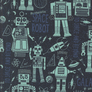 321 Blast Off Space Robots Night Sky by Stacy Iest Hsu