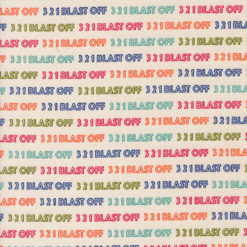 321 Blast Off Text Spacesuit by Stacy Iest Hsu
