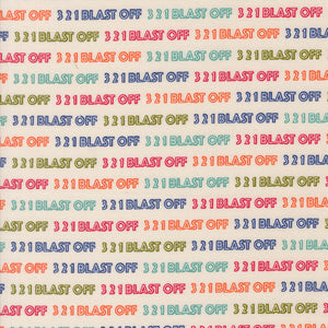321 Blast Off Text Spacesuit by Stacy Iest Hsu