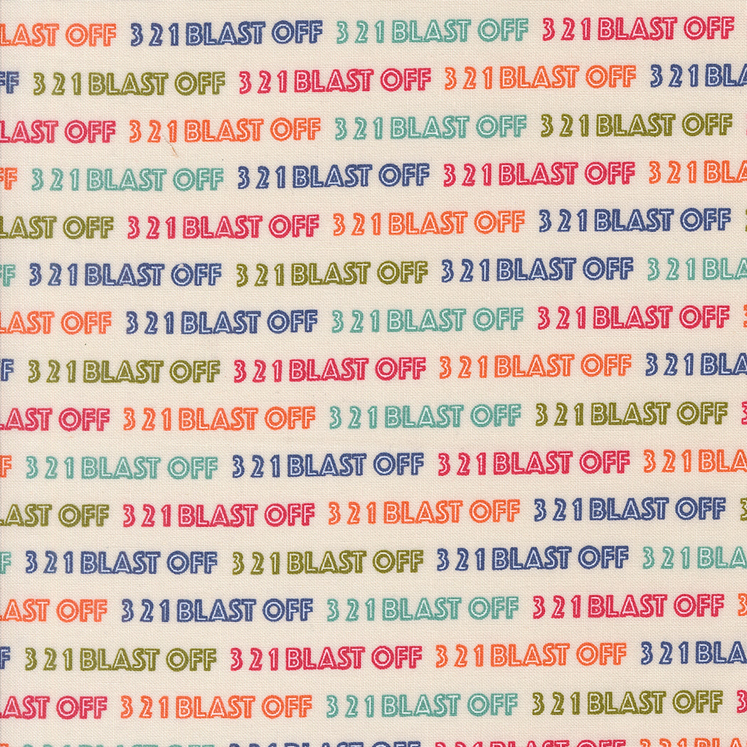 321 Blast Off Text Spacesuit by Stacy Iest Hsu