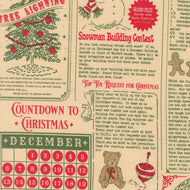 Holiday Cheer North Pole News Natural by Stacy Iest Hsu