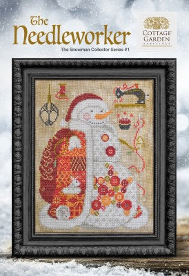 Snowman Collector Series The Needleworker by Cottage Garden Samplings