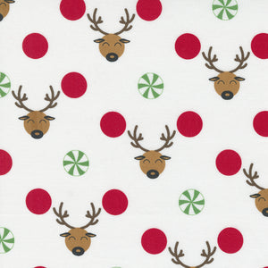 Reindeer Games - Reindeer Dots Winter White by Me and My Sister Designs