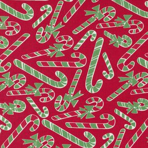 Reindeer Games - Candy Cane Dance Poinsettia Red by Me and My Sister Designs