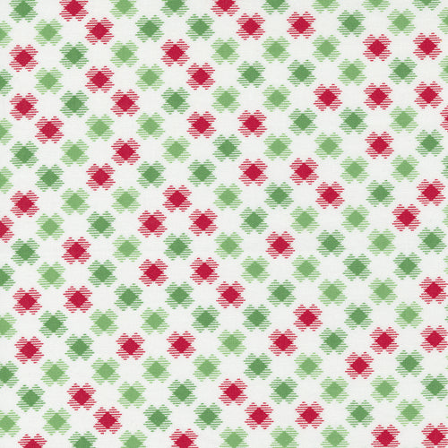 Reindeer Games - Checkered Squares Winter White by Me and My Sister Designs