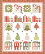 Poinsettia and Pear Christmas Lane Quilt Kit by Sherri and Chelsi
