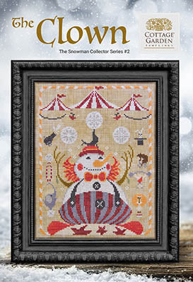 The Snowman Collector - The Clown by Cottage Garden Samplings