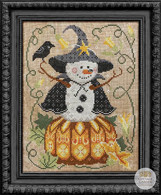 Snowman Collector Series The Witch by Cottage Garden Samplings