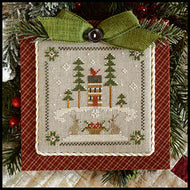Log Cabin Christmas Chart No 2 - Log Cabin Bunnies by Little House Needleworks