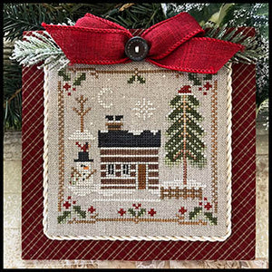 Log Cabin Christmas Chart No 9 - Log Cabin Mr. Snow by Little House Needleworks