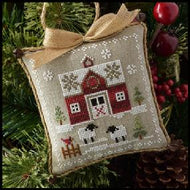 STITCH ALONG - Farmhouse Christmas #1 Little Red Barn by Little House Needleworks