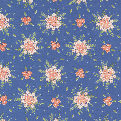 Peachy Keen - Blooming Florals Cobalt by Corey Yoder