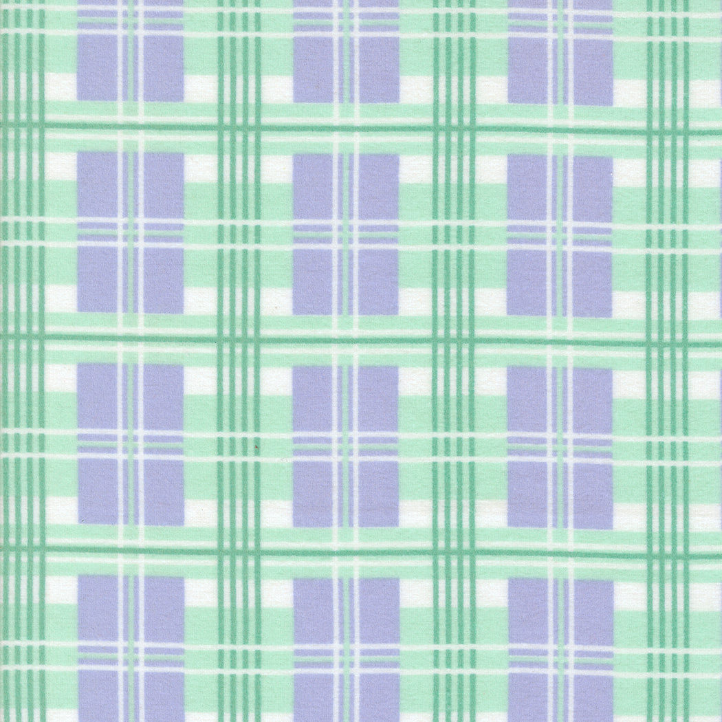 Sherbet Sunshine Flannels Plaid Lavender by Corey Yoder