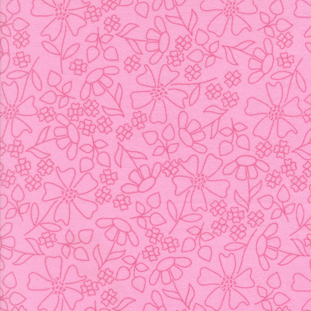 Sherbet Sunshine Flannels Sketch Florals Petunia by Corey Yoder