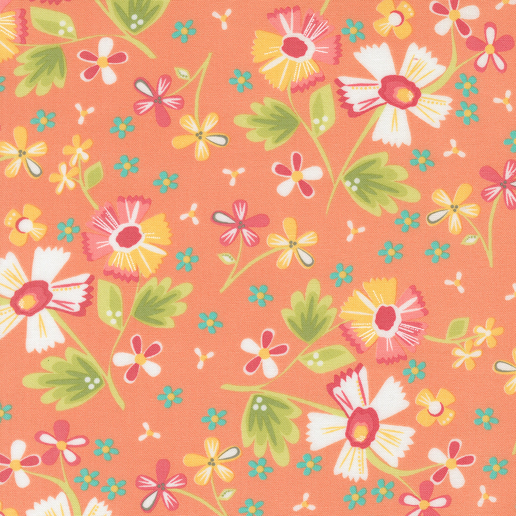 COMING SOON - In The Garden Flowers Coral by Corey Yoder