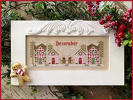 Monthly Mini Village - December Mini Village by Country Cottage Needleworks