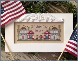 Monthly Mini Village - July Mini Village by Country Cottage Needleworks