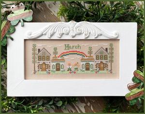 Monthly Mini Village - March Mini Village by Country Cottage Needleworks