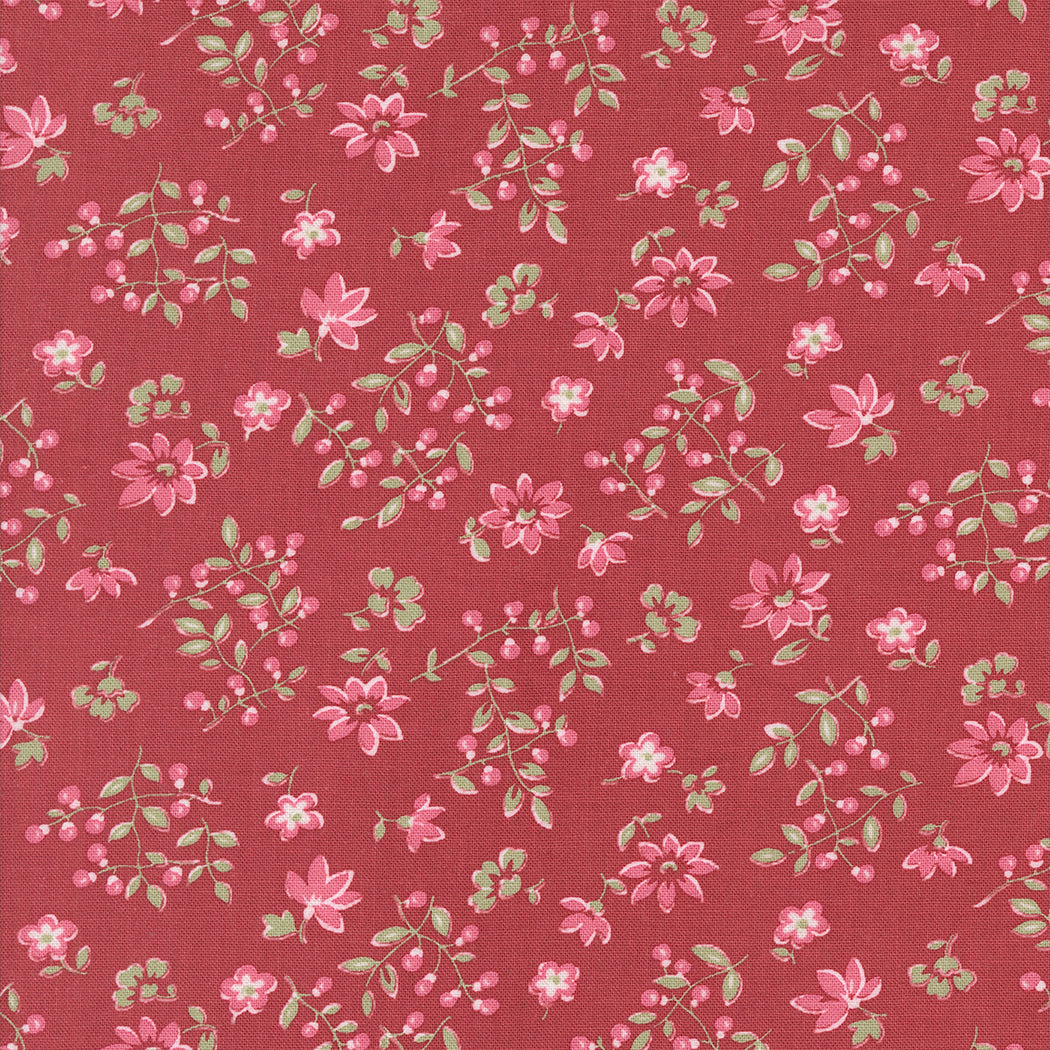A Very Sweet Christmas Vintage Berries Poinsettia by Bunny Hill Designs