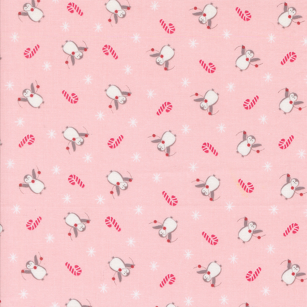 A Very Sweet Christmas Penguin Party Pink by Bunny Hill Designs