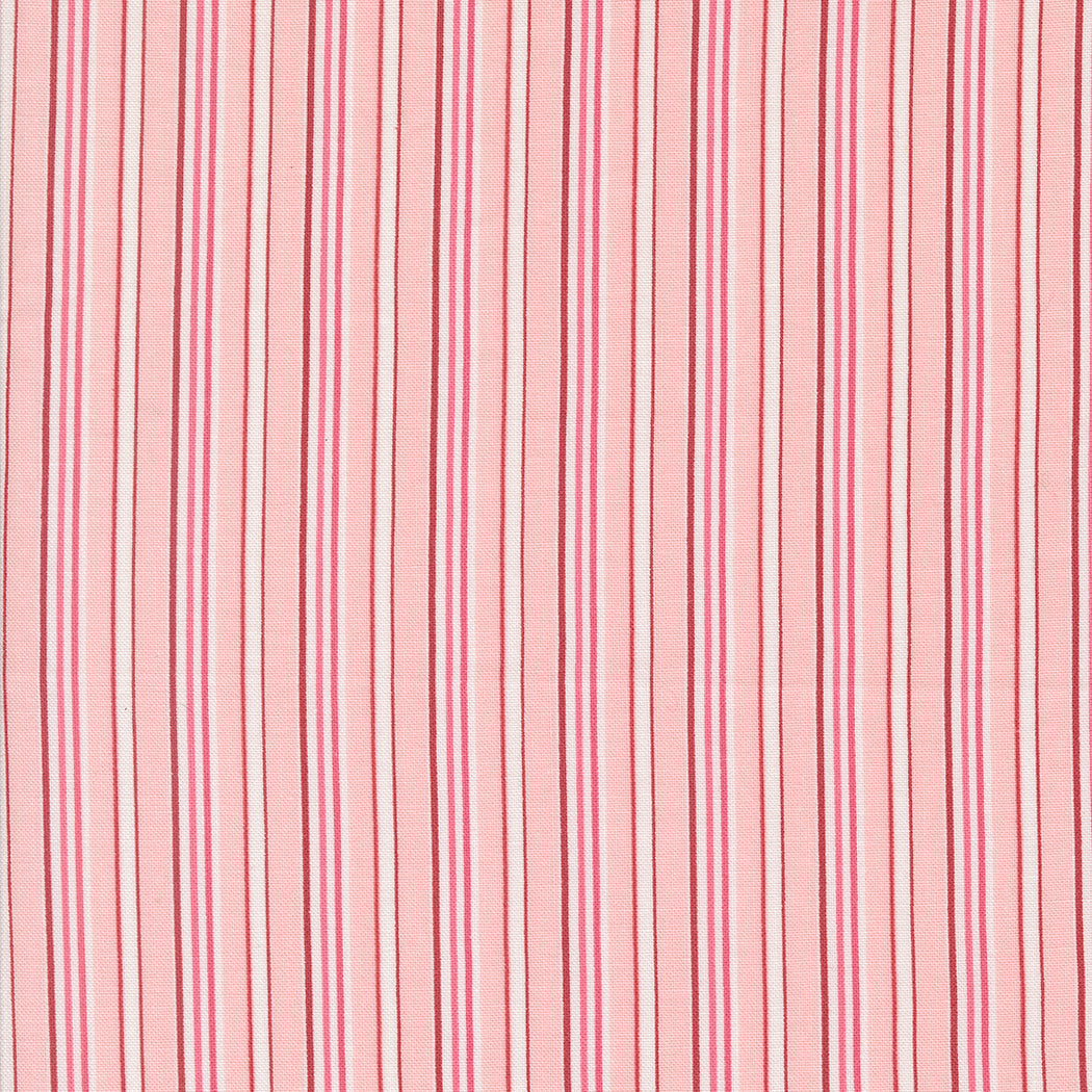 A Very Sweet Christmas Stripes Pink by Bunny Hill Designs