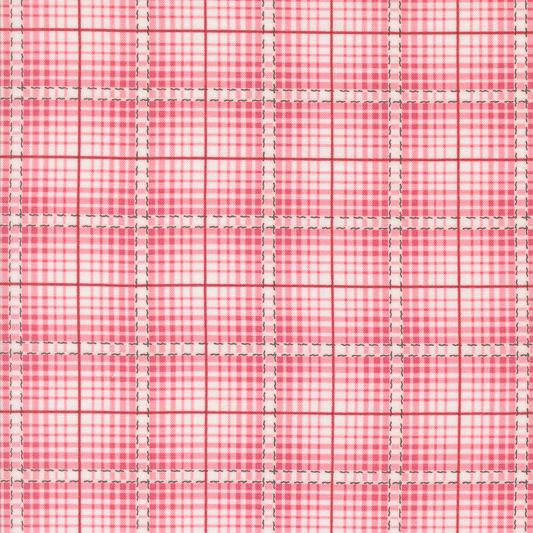 A Very Sweet Christmas Plaid Pink by Bunny Hill Designs