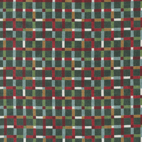 Jolly Good - Merry Little Checks Evergreen by BasicGrey