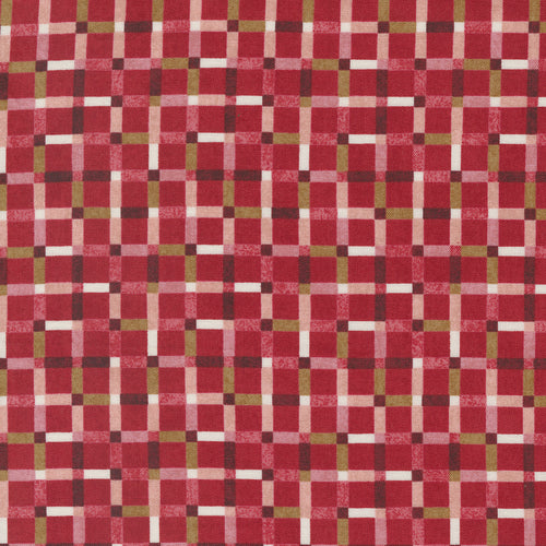 Jolly Good - Merry Little Checks Crimson by BasicGrey