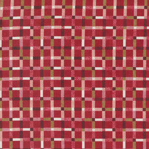 Jolly Good - Merry Little Checks Crimson by BasicGrey