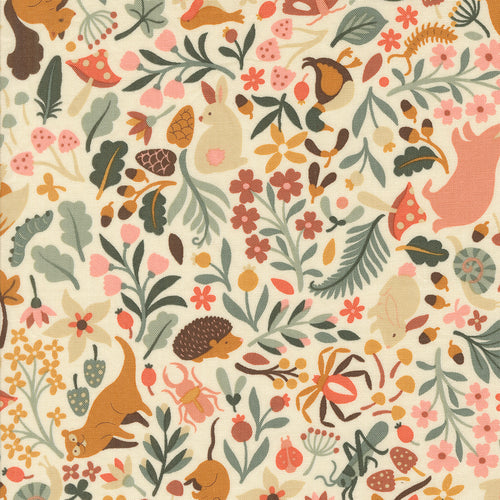 Acorn Hollow Flora and Fauna Ecru by BasicGrey