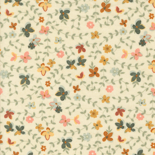 Acorn Hollow Gather Florals Ecru by BasicGrey