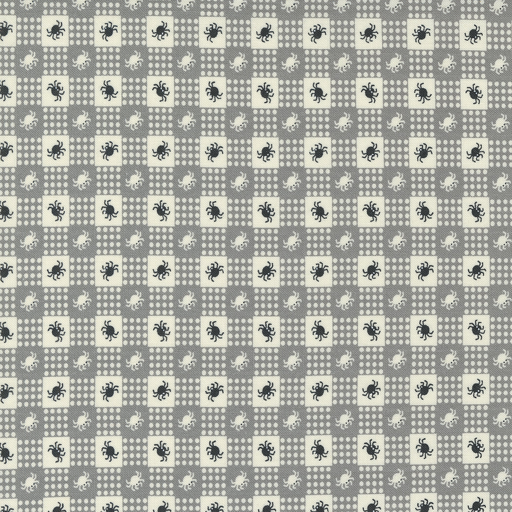 Owl-o-Ween - Spider Gingham Fog by Urban Chiks